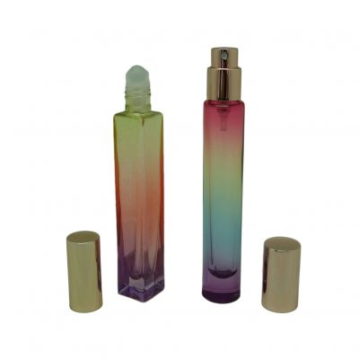 10ml roll on glass gradient perfume bottle fine mist sprayers rollerball perfume bottles
