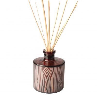 Amber empty glass oil diffuser bottles 7.5oz reed diffusers wedding favor 