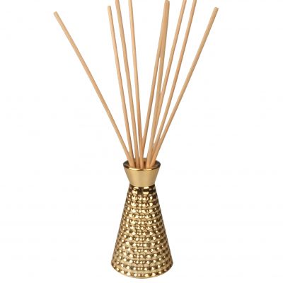 Japanese mini air humidifier essential oil diffuser glass reed aroma diffuser bottles electroplated metallic finish