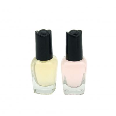 5 ml empty nail polish glass bottle with black cap 5ml