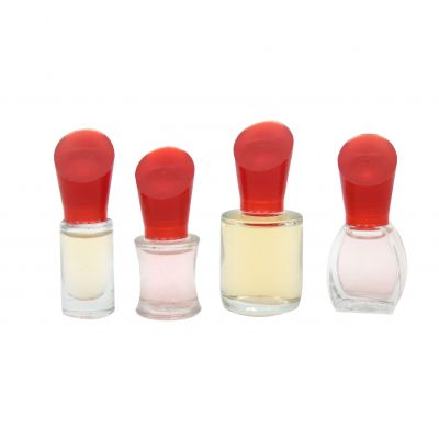 3ml 5ml 10ml custom made nail polish bottle empty nail polish bottle with brush and gold cap