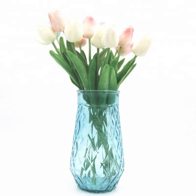 Wholesale Spray Colors Glass Vase Simple Water Culture Vase
