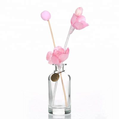 Factory Wholesale Cylinder Shape Glass Bottle Aroma Diffuser Bottle 