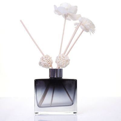 Luxury 100ml Flat Square Shape Aroma Diffuser Glass Bottle 