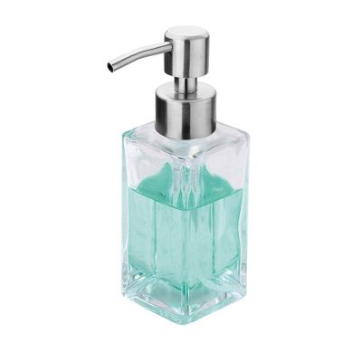 Refillable Rectangle 350ml Soap Dispenser Bottle, Hand Soap Dispenser Pump Bottle Liquid Soaps, Shampoo Shower 