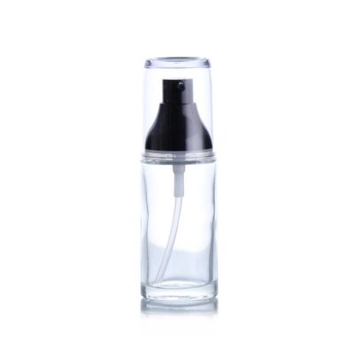 Transparent Make-Up Bag Empty Pump 30ml Facial Skin Care Container Cream Glass Bottles Essential Oil Essences Cosmetic Bottle 