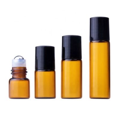 Good qualtity Small essential oil bottle glass roller bottles 1ml 2ml 3ml 5ml cosmetic roll on perfume bottle 