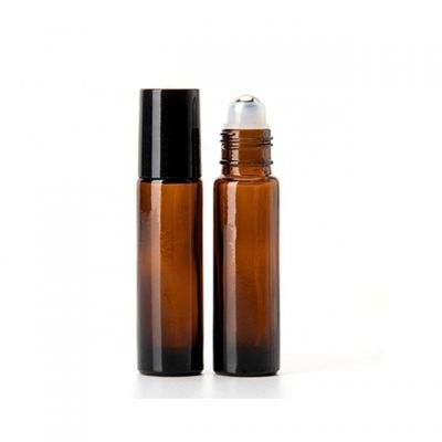 IN STOCK 10ml brown Amber glass roll on bottle 10ml empty Essential Oil perfume Roller Bottles 