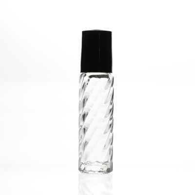 Luxury Personal Care 8ml Mini Crystal Empty Lip Gloss Oil Packaging Tube Glass Lipstick Roller Bottle 