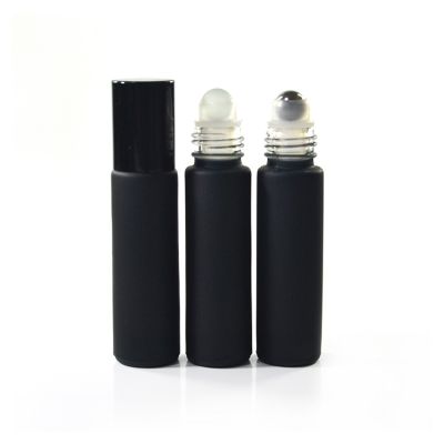 Matt Black 10ml Roll on Bottle Essential Oil Diffuser Bottle 