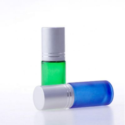 custom high quality sample perfume package thick empty glass cosmetic bottle with roll on 