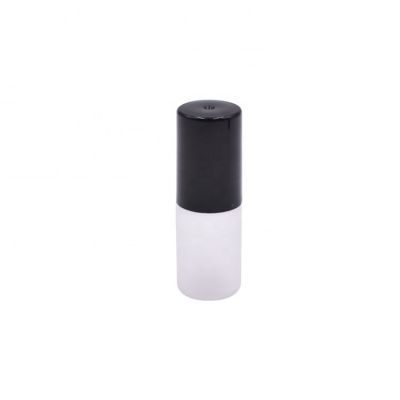 wholesale cosmetic package white frosted short mini roll on perfume bottle glass 3ml 