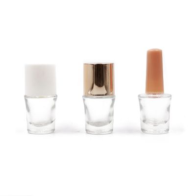 11ml high quality customize empty clear bottle of nail polish 