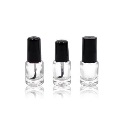 5ml mini cylinder nail polish bottle with brush and cap 