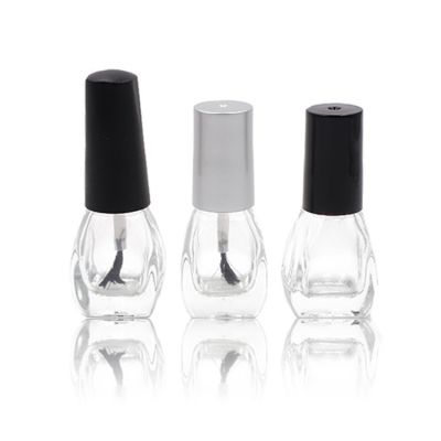 Wholesale 5ml Clear Empty Glass Nail Polish Bottle With Cap and Brush