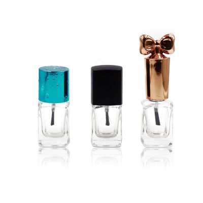 china manufacturers clear nail polish glass bottles with blue cap 