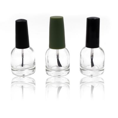 peculiar clear glass nail polish bottle 14ml 