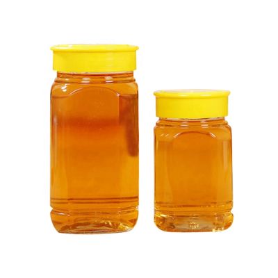 Kitchen glass jar with box recycle glass honey jars for honey jam 