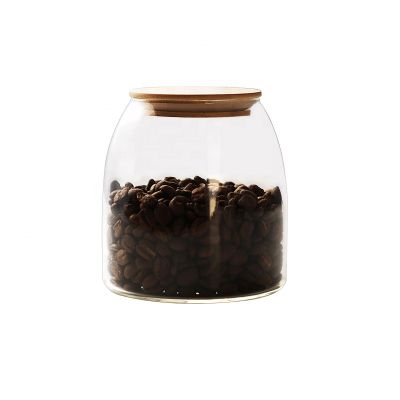 Round Clear Glass Favor Jar Storage Jar, with Cork Stopper 