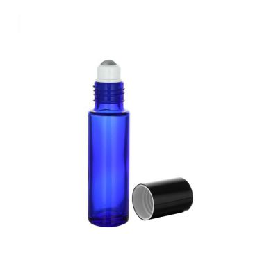 10ml empty blue perfume roll on bottle essential oil roller ball