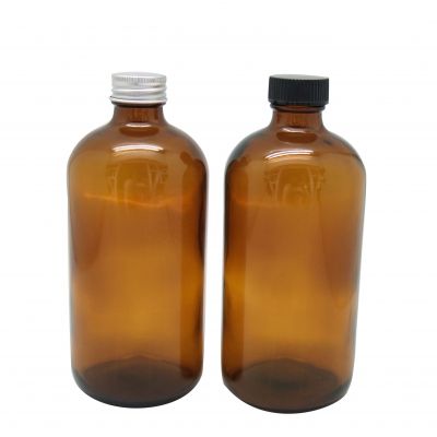 500ml hand soap glass bottles 16oz hand wash glass bottles large Boston Round glass bottles