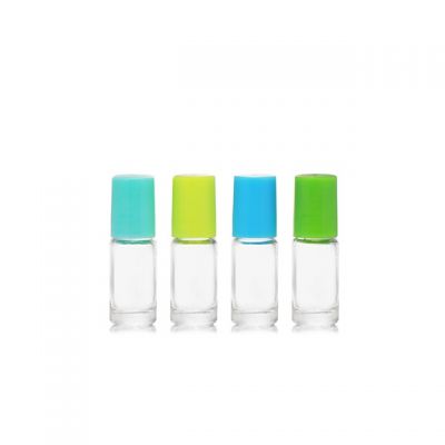 Essential Oil roller bottles 10ml 5ml Colored Glass Roll Ons 