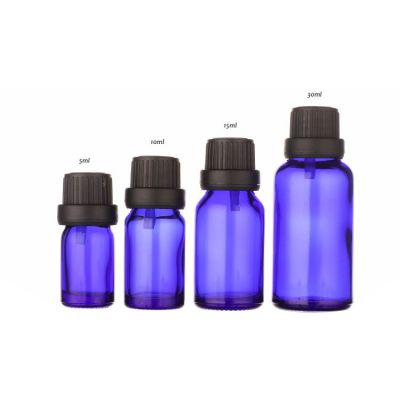 5ml 10ml 15ml 30ml cobalt blue glass bottles 