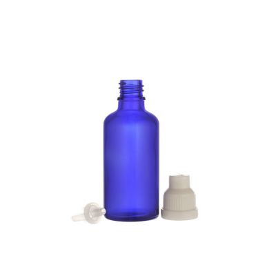 Wholesale 15ml blue glass bottle for essential oil with pump 