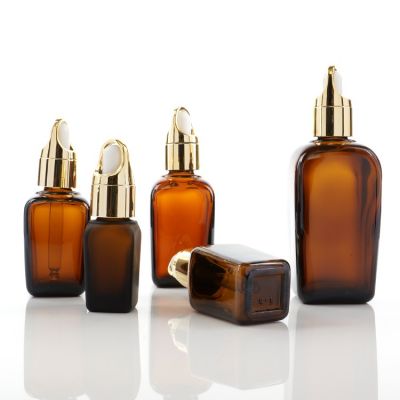 10ml 15ml 20ml 30ml 50ml 100ml Amber Glass Essential Oil Bottle with Plastic Cap