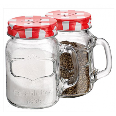 4oz 120ml mini spice mason shaker top glass jar with handle for salt pepper 