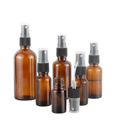 5ml 10ml 15ml 20ml 30ml 50ml 100ml Glass Essential Oil Bottle with Plastic Sprayer 