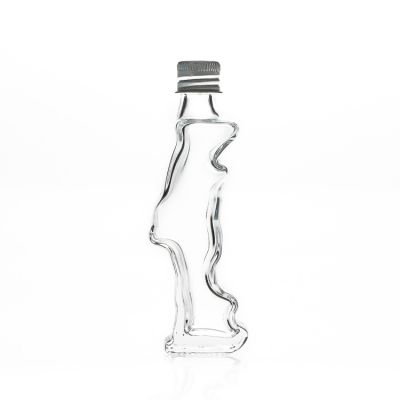 OEM Design Unique Liquor Bottles 2oz Small Crystal Glass Whisky Bottle 50ml Wine Bottles 