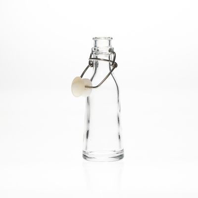 STOCK PROMOTION 50ml Small Glass Wine Bottles 2oz Clear Empty Swing Top Cap Glass Bottle 