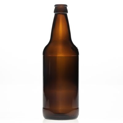 New Arrived Large Capacity 520 ml Amber Brown Spirit Wine Bottles Glass Beer Bottles with Crown Cap 