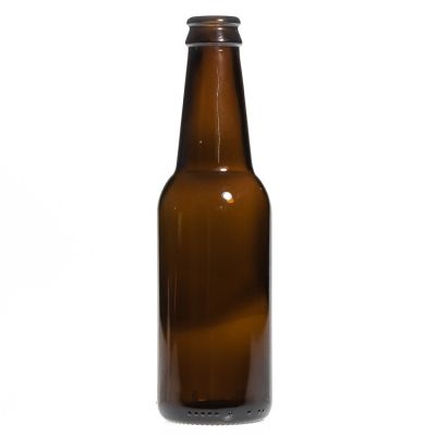 250ml 8oz Amber Coloured Beverage Packaging Bottles Wine Beer Glass Bottle with Crown Cap Wholesale 