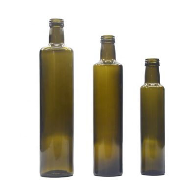 Wholesale 250ml 500ml 750ml brown Dorica Olive Oil Glass Bottle with cap 