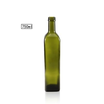 Square 750ml Marasca Glass Bottle Olive Oil Bottle Glass 