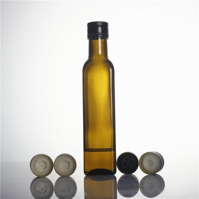 Stocked 100ml 250ml 375ml 500ml 750ml 1000ml antique dark green clear square round cooking virgin olive oil glass bottle 
