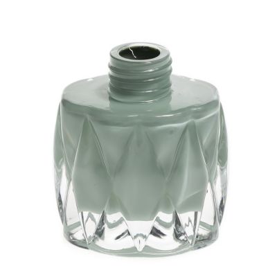 Wholesale Gray Green 80ml 3oz perfume bottle glass reed diffuser bottle for aroma 
