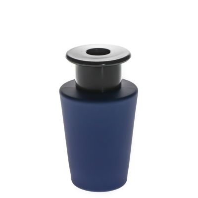 Matte Blue Fragrance Bottles 90 ml Perfume Bottles Glass Reed Diffuser Bottles with Lids 