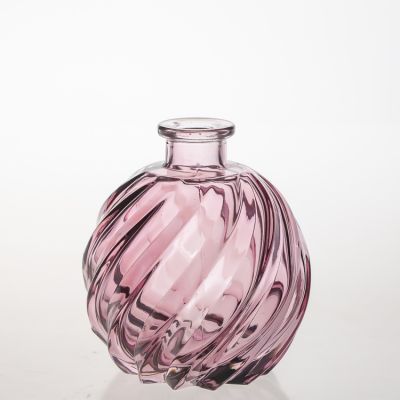 Pineapple Shaped Red Gift Bottles 250 ml Empty Reed Diffuser Glass Bottle for Aroma Oil 
