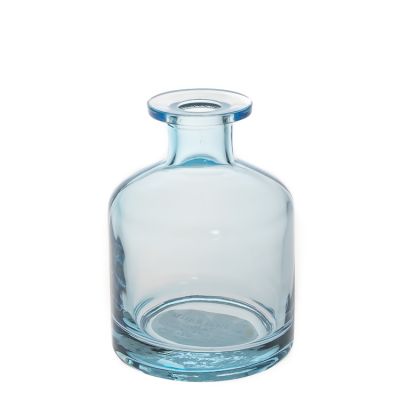 Light Blue Fragrance Gift Bottle 250 ml 8 oz Perfume Bottles Glass Reed Diffuser Bottles 