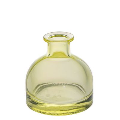 Empty Light Yellow Fragrance Bottle 50 ml 2oz Perfume Reed Diffuser Glass Bottle 