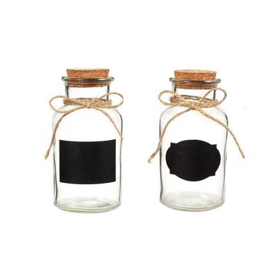 Eco-Friendly Glass Regent Shape Spice Jar With Cork 5OZ 