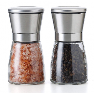 Factory high quality 180ml pepper bottle spice grinder glass bottle 