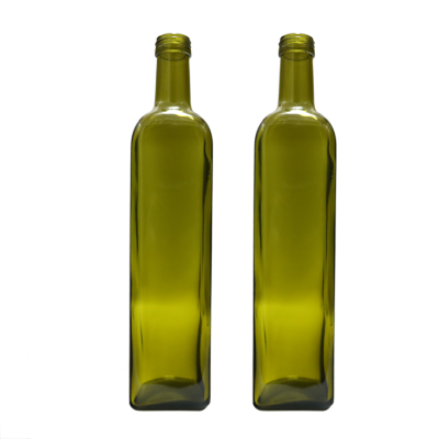 Australia 750ml glass bottle square shape olive oil glass bottle 