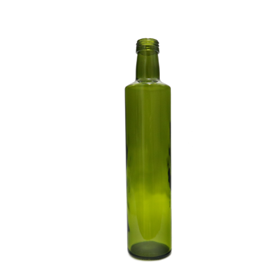 wholesale 500ml dark green round olive oil bottle