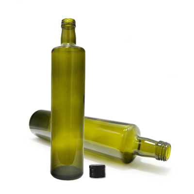 750ml Popular design round shape olive oil glass bottle 
