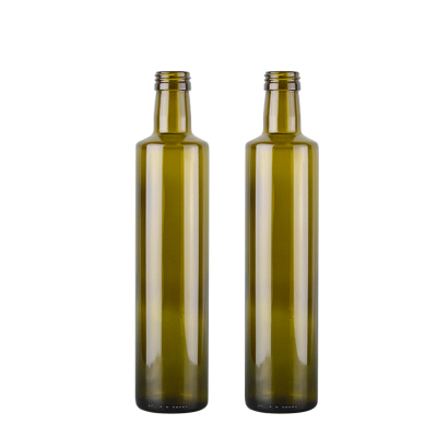 Green color cooking olive oil glass bottle 500ml 