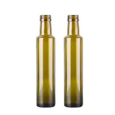 Top quality 250ml small olive oil glass bottle for sale 